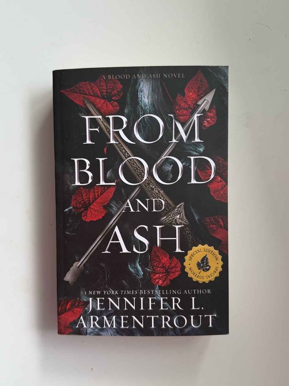 From Blood and Ash by Jennifer L. Armentrout romantasy softcover book